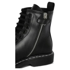 Botines de cuero con logo