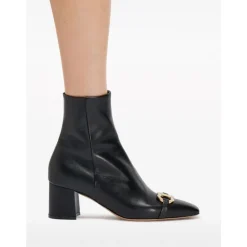 Botines de Cuero con Tacón Marilena 60