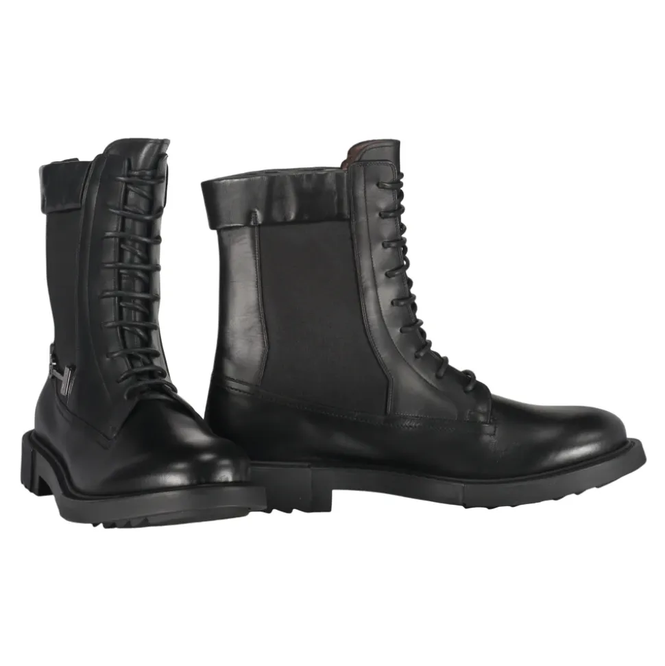Botines elegantes con cordones