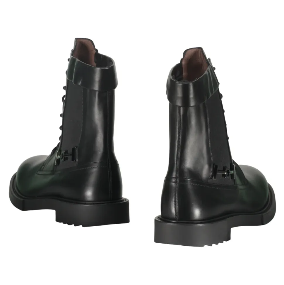 Botines elegantes con cordones