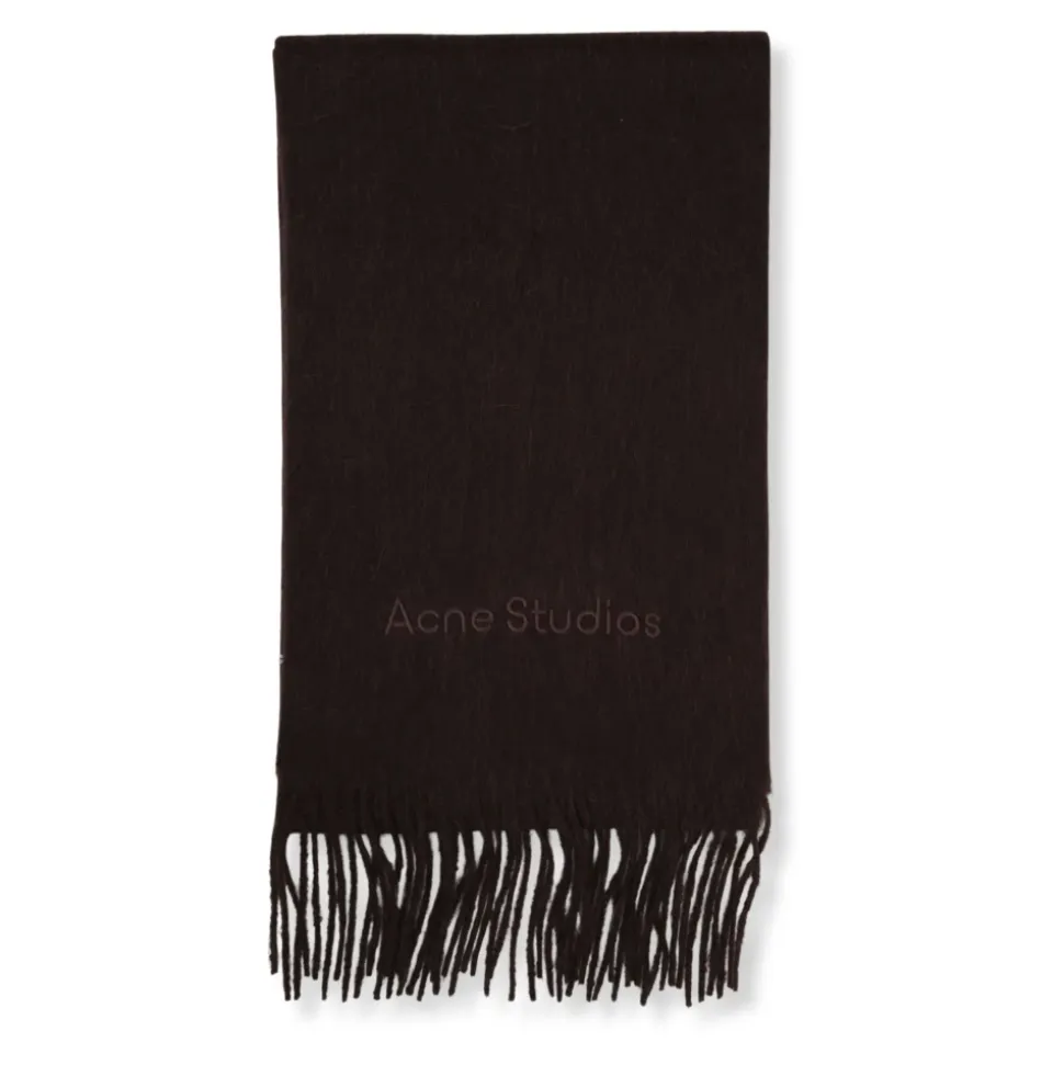 Bufanda con logotipo de lana de alpaca Acne Studios