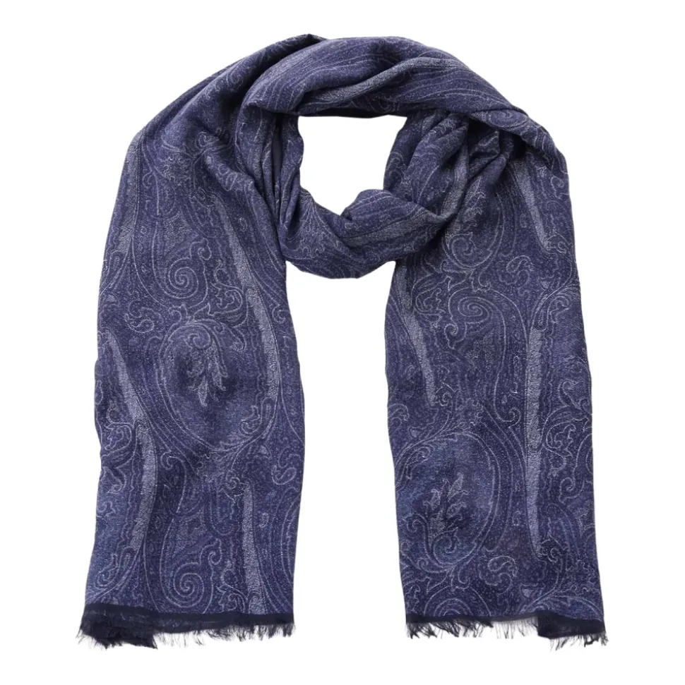 Bufanda de Cachemira con Estampado Paisley
