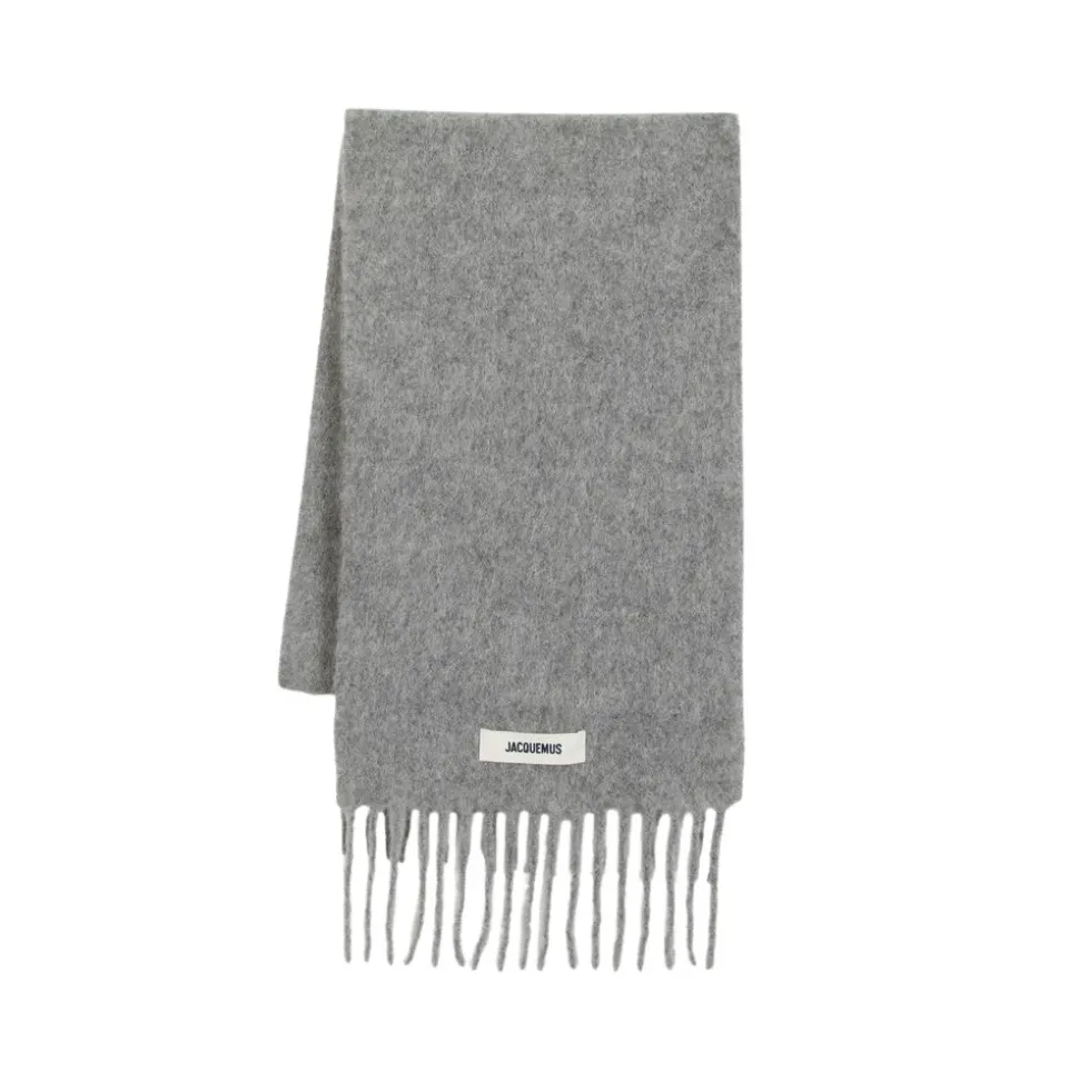 Bufanda de Lana Gris - Estilo Carro