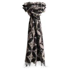 Bufanda Jacquard de Lana y Cachemira