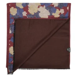 Bufanda Roja de Cachemira Floral