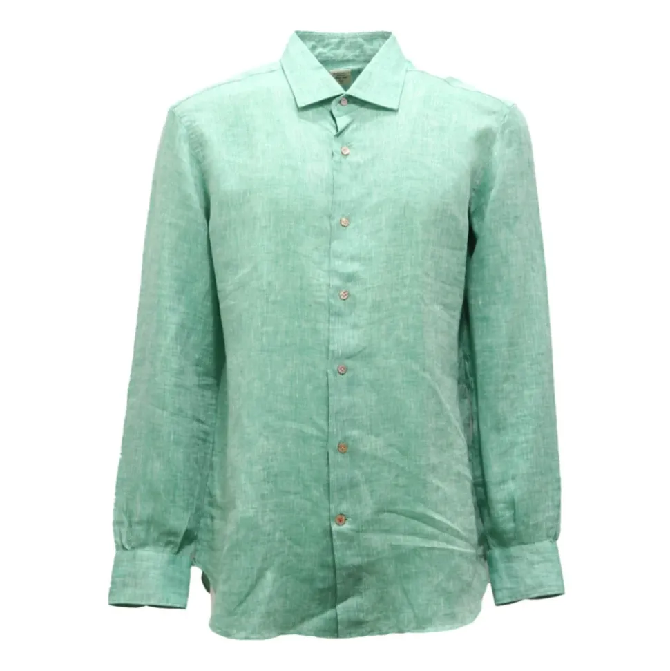 B114W/8 4004/1 Camisa Slim de Lino