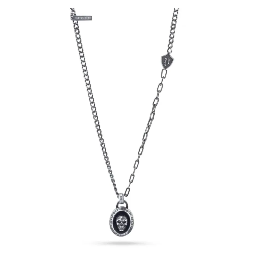Cadena Hombre Plata Colgante Calavera