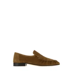 CAMEL SUEDE TWO LOAFERS