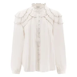 Camisa Blanca con Detalles de Volantes