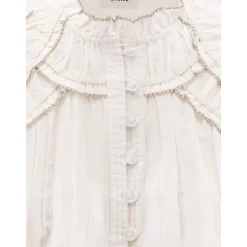 Camisa Blanca con Detalles de Volantes