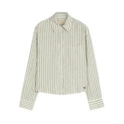 Camisa Boxy de Lino y Lona