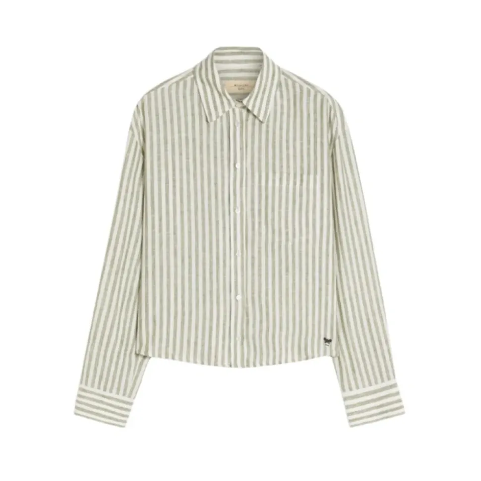 Camisa Boxy de Lino y Lona