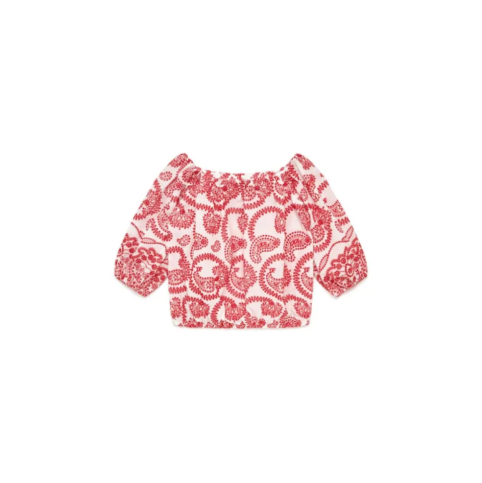 Camisa con Bordado Inglés