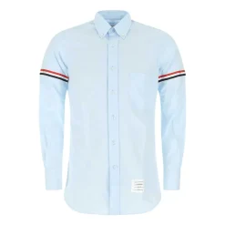 Camisa de Algodón Azul Polvo