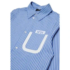Camisa de Algodón Bordada con Logo
