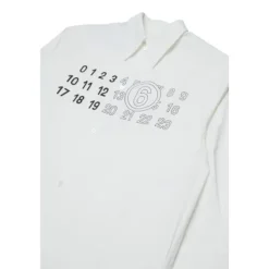 Camisa de Botones con Cuello Puntiagudo
