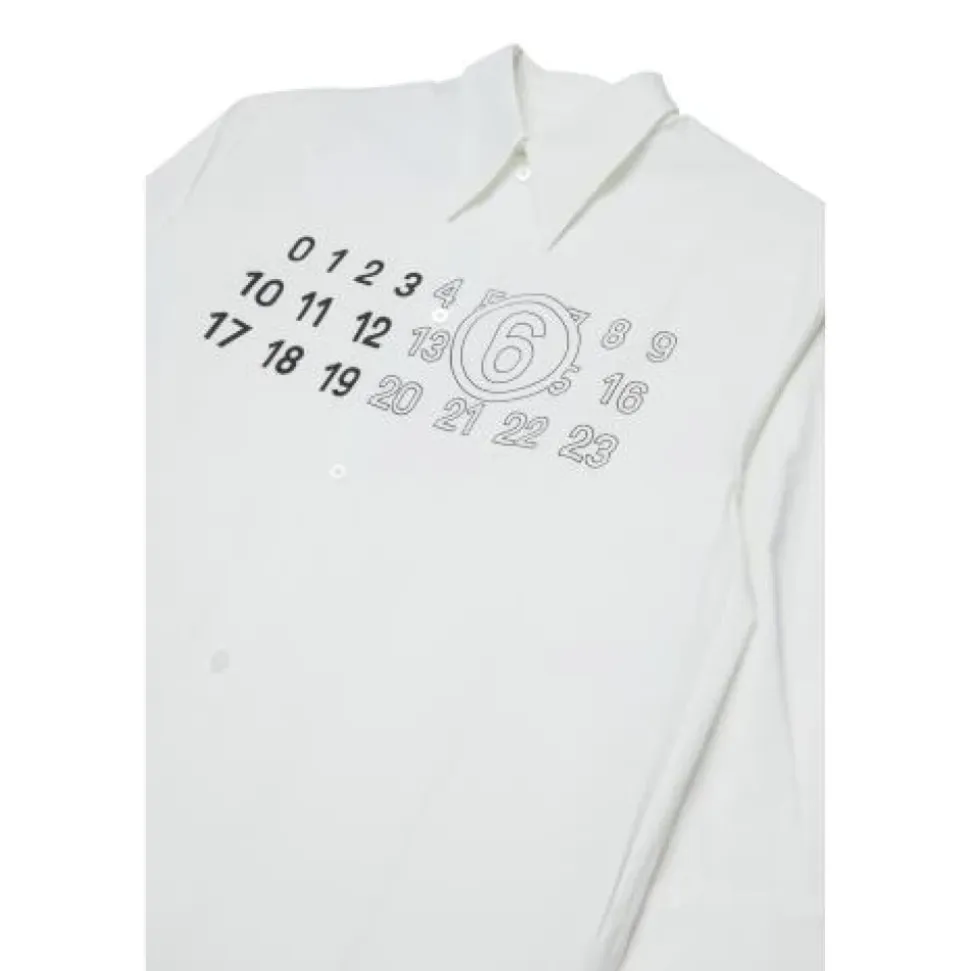 Camisa de Botones con Cuello Puntiagudo