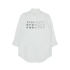 Camisa de Botones con Cuello Puntiagudo