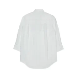 Camisa de Botones con Cuello Puntiagudo