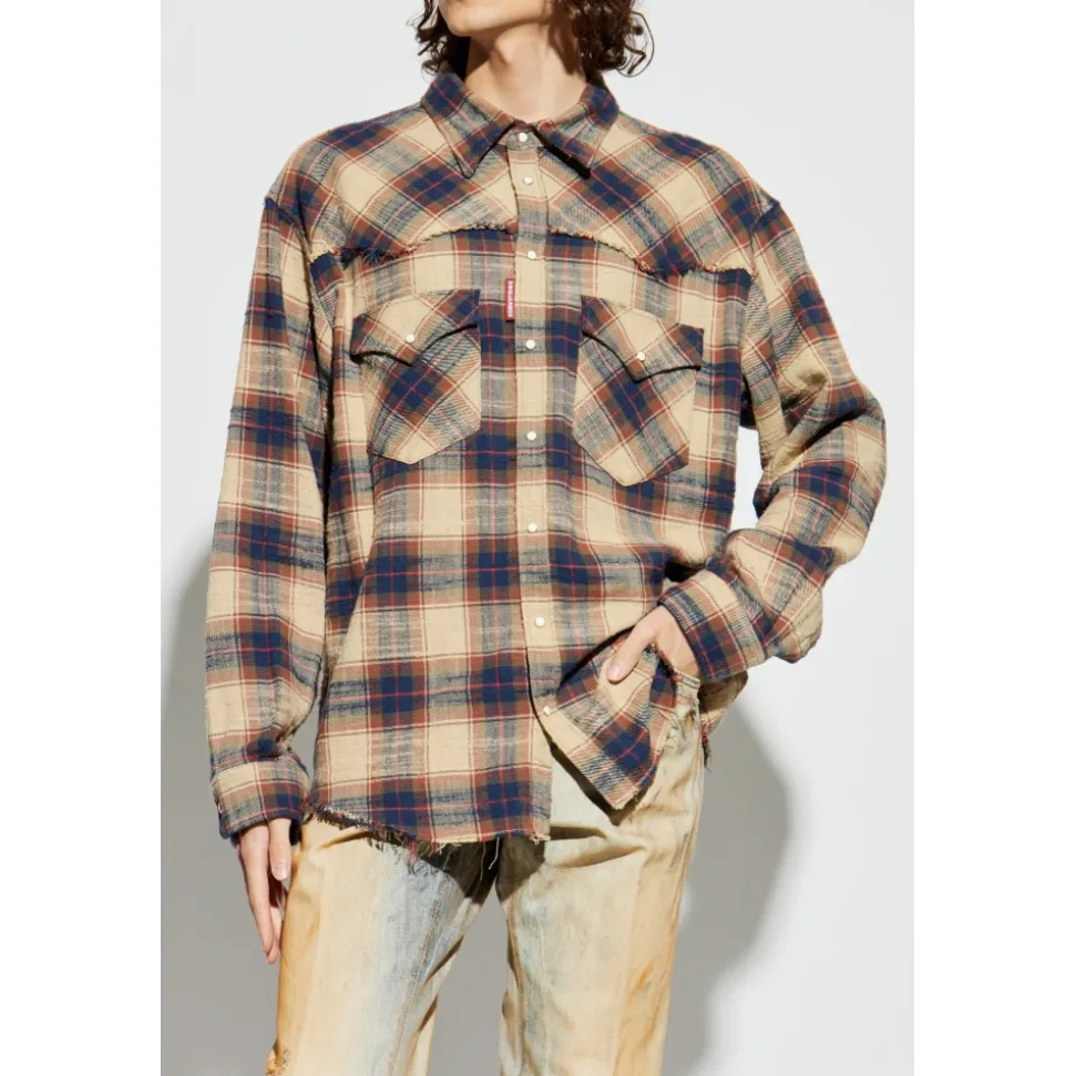 Camisa de Cuadros de Algodón