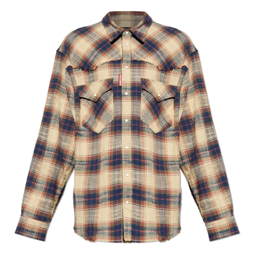 Camisa de Cuadros de Algodón