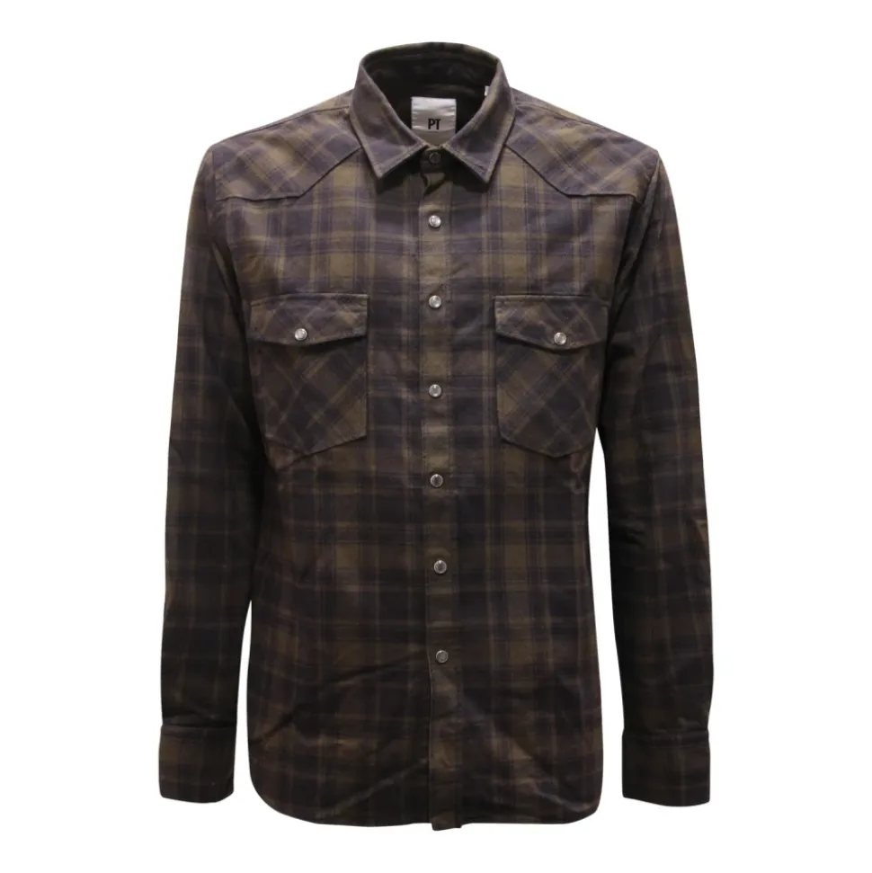 Camisa de estilo militar italiano