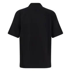 Camisa de Manga Corta con Cuello Bowling
