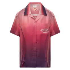 Camisa de Manga Corta con Logo Halftone