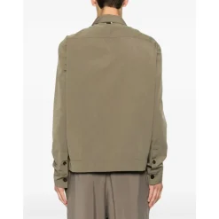 Camisa de Manga Larga con Bolsillos con Solapa