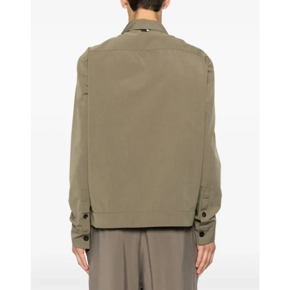 Camisa de Manga Larga con Bolsillos con Solapa