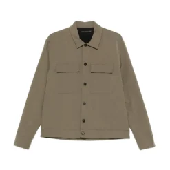 Camisa de Manga Larga con Bolsillos con Solapa