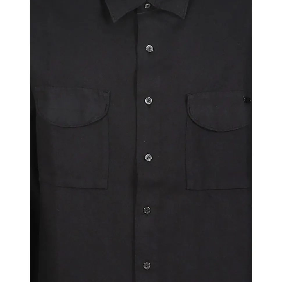 Camisa de Manga Larga con Cuello en Punta