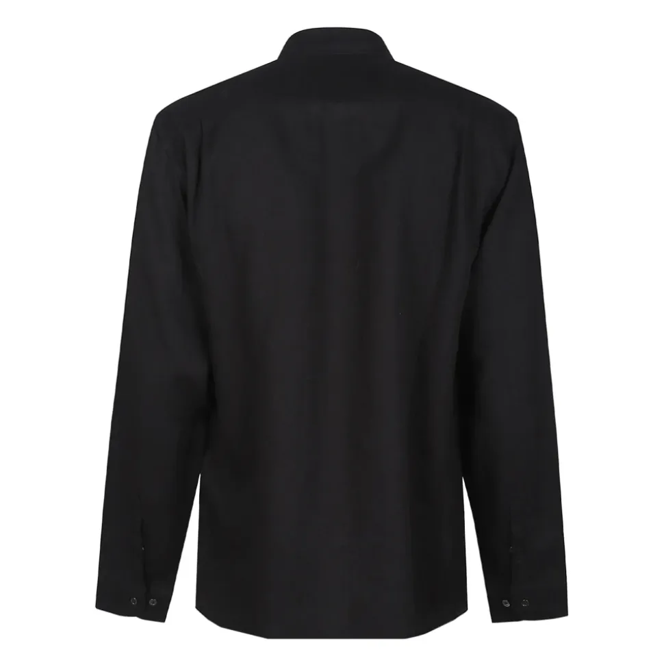 Camisa de Manga Larga con Cuello en Punta