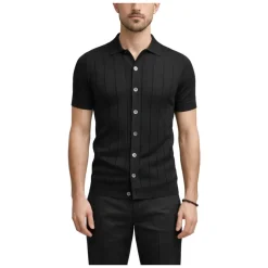 Camisa de Punto de Manga Corta