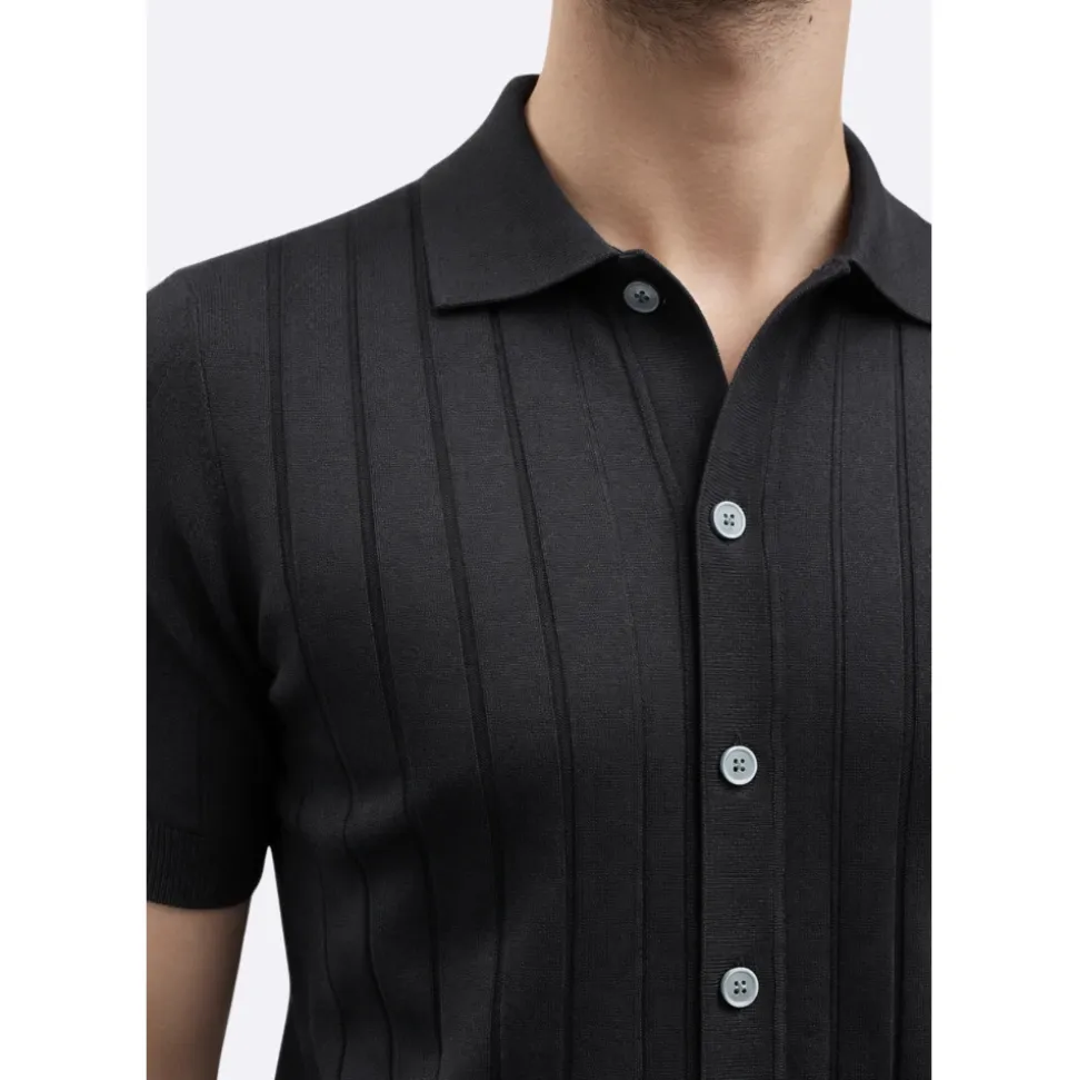 Camisa de Punto de Manga Corta