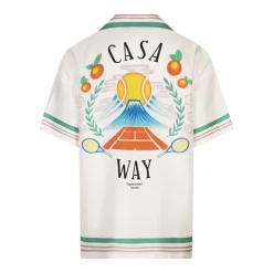Camisa de Seda de Manga Corta Casa Way