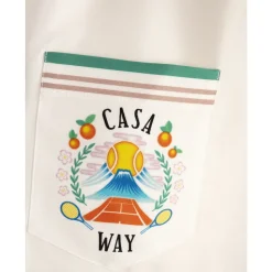 Camisa de Seda de Manga Corta Casa Way