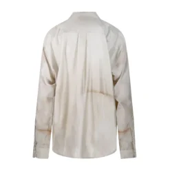 Camisa de seda estampada