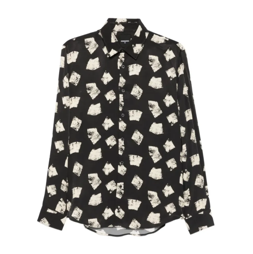 Camisa de Viscosa Estampada