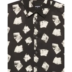 Camisa de Viscosa Estampada
