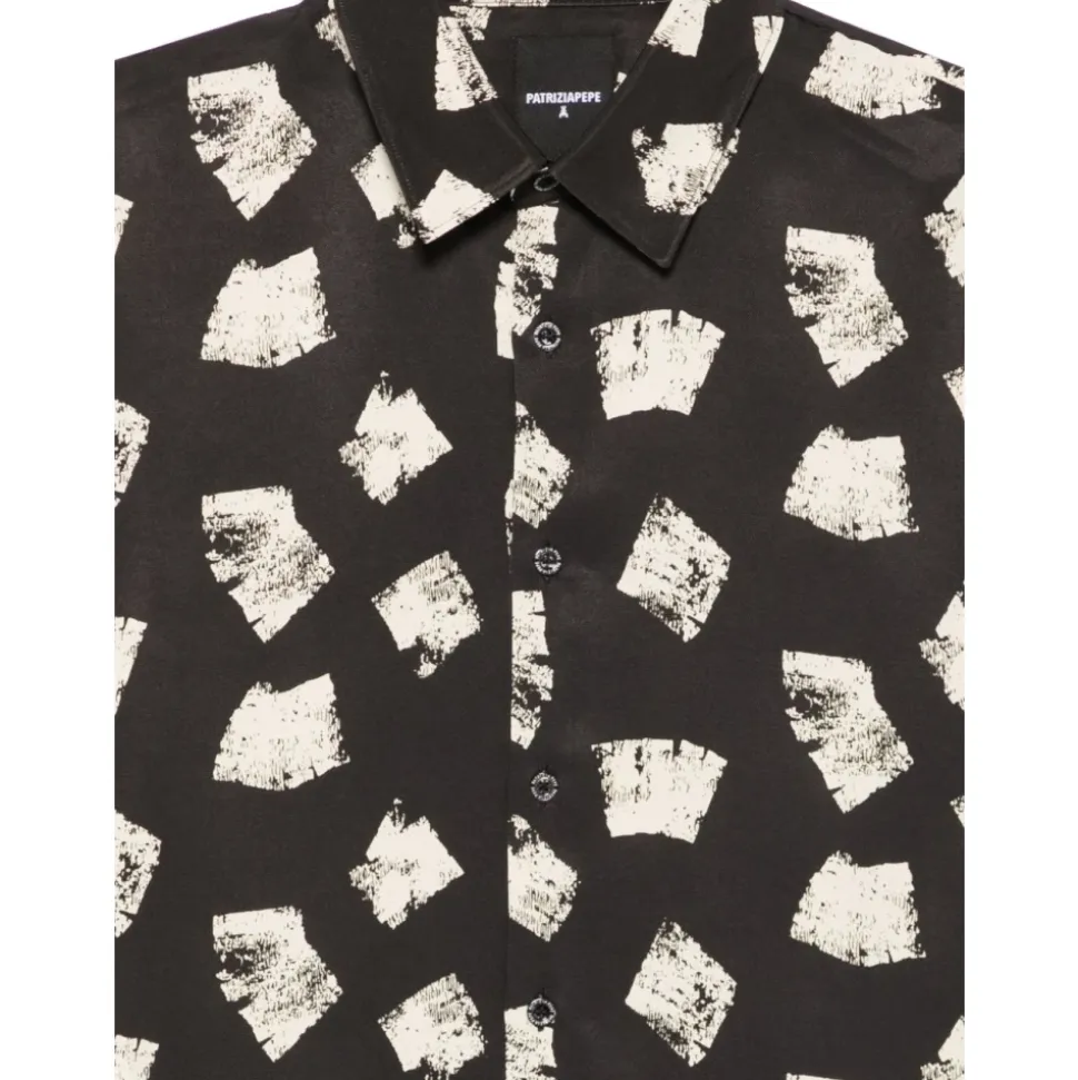 Camisa de Viscosa Estampada