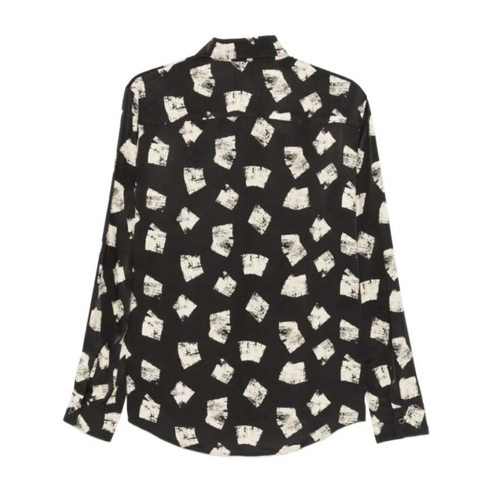 Camisa de Viscosa Estampada
