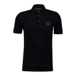 Camisa Polo de Algodón Negro