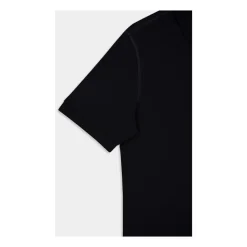 Camisa Polo de Algodón Negro