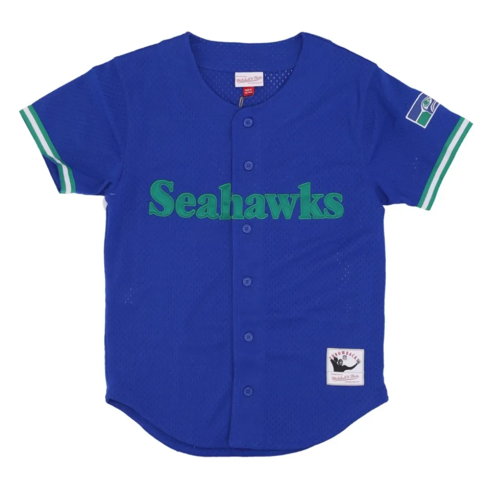 Camisa Seattle Seahawks con botones de malla