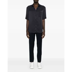 Camisa Texturizada de Manga Corta