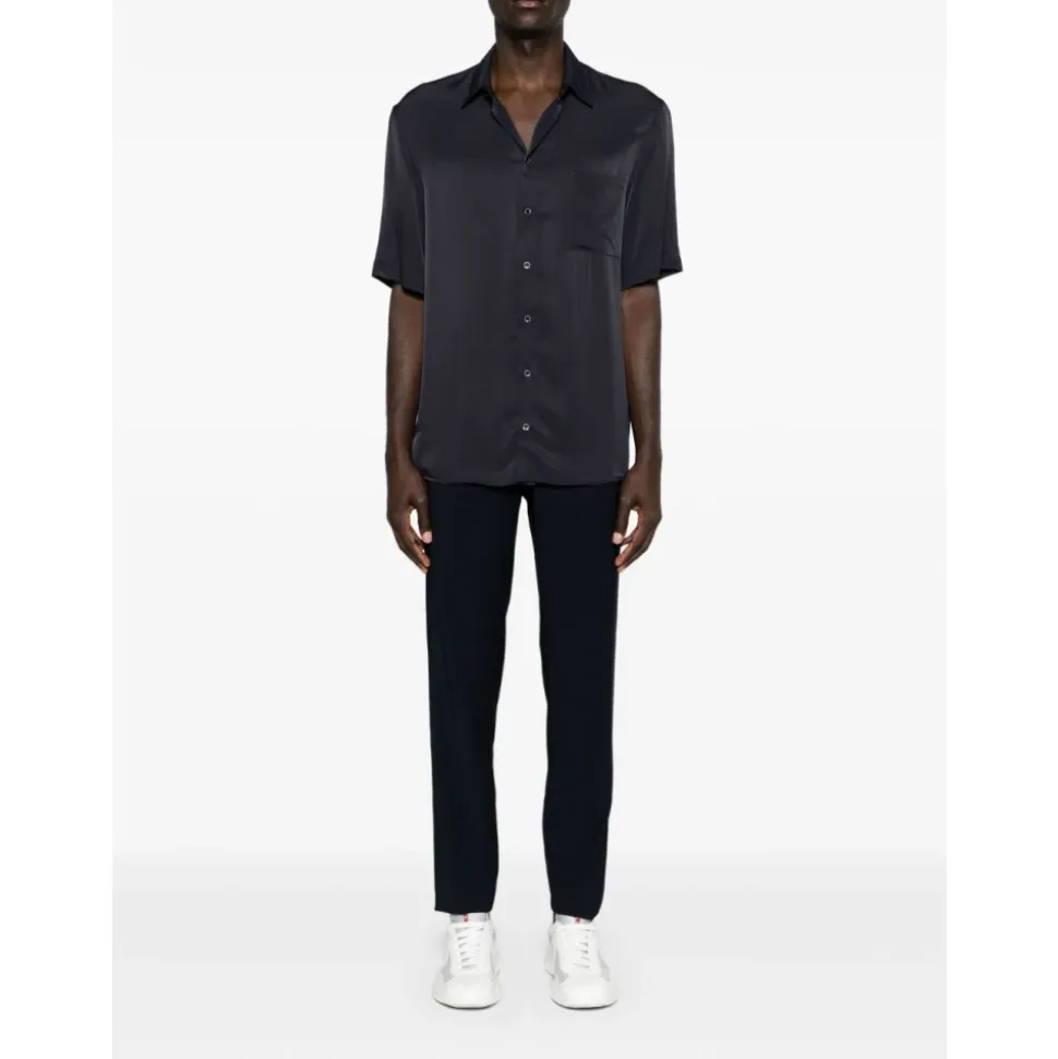 Camisa Texturizada de Manga Corta
