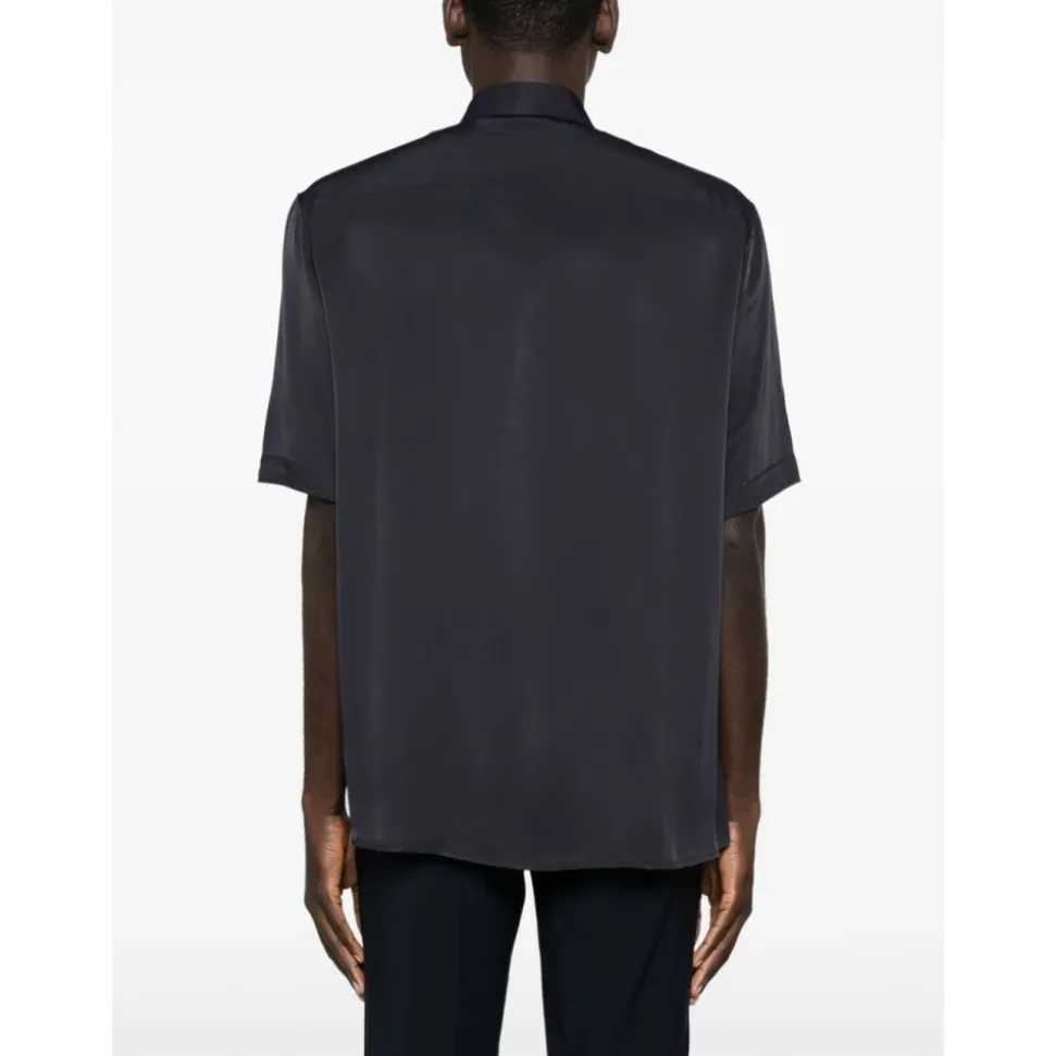 Camisa Texturizada de Manga Corta