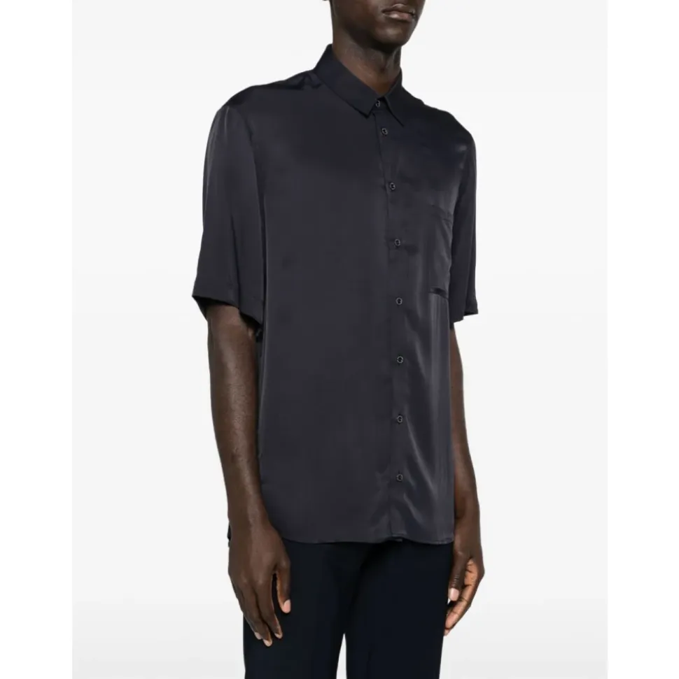 Camisa Texturizada de Manga Corta