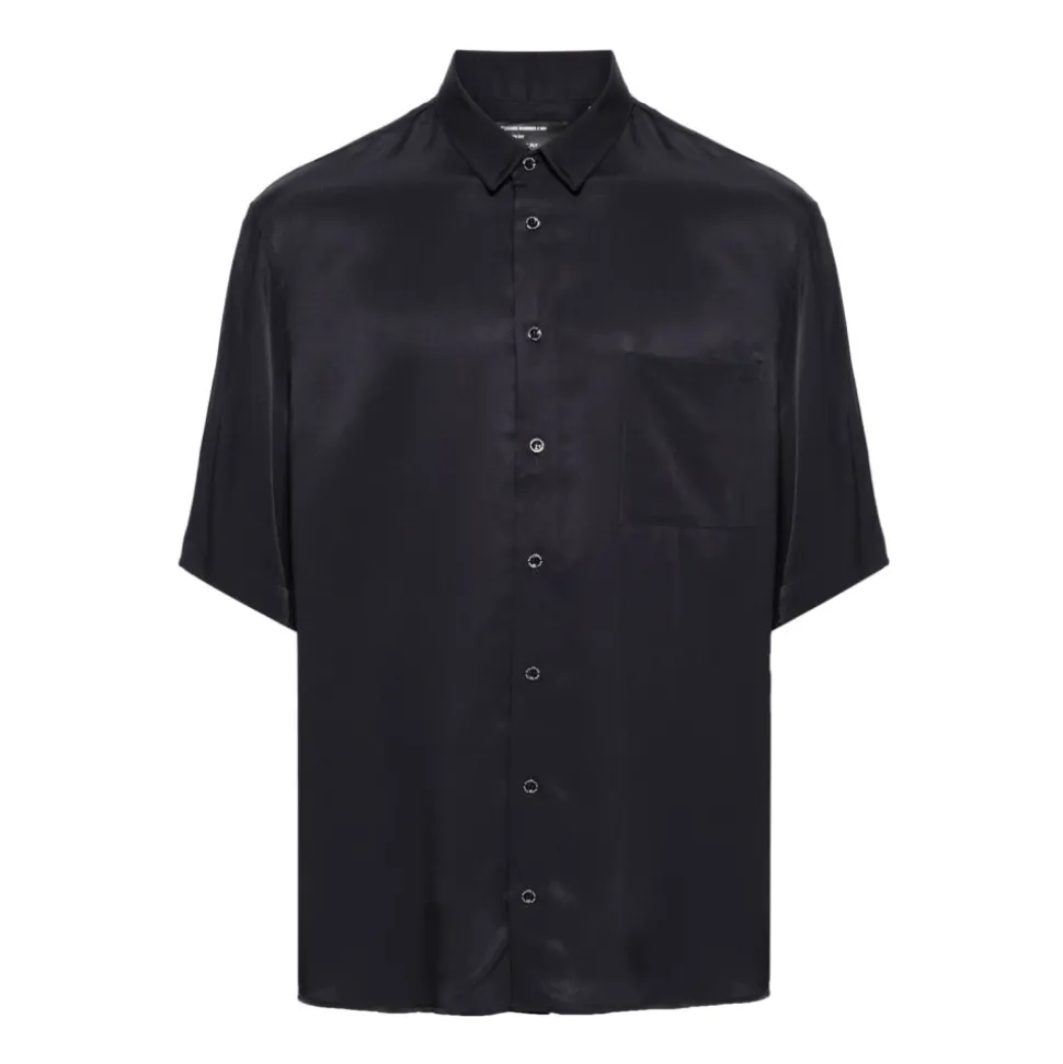 Camisa Texturizada de Manga Corta